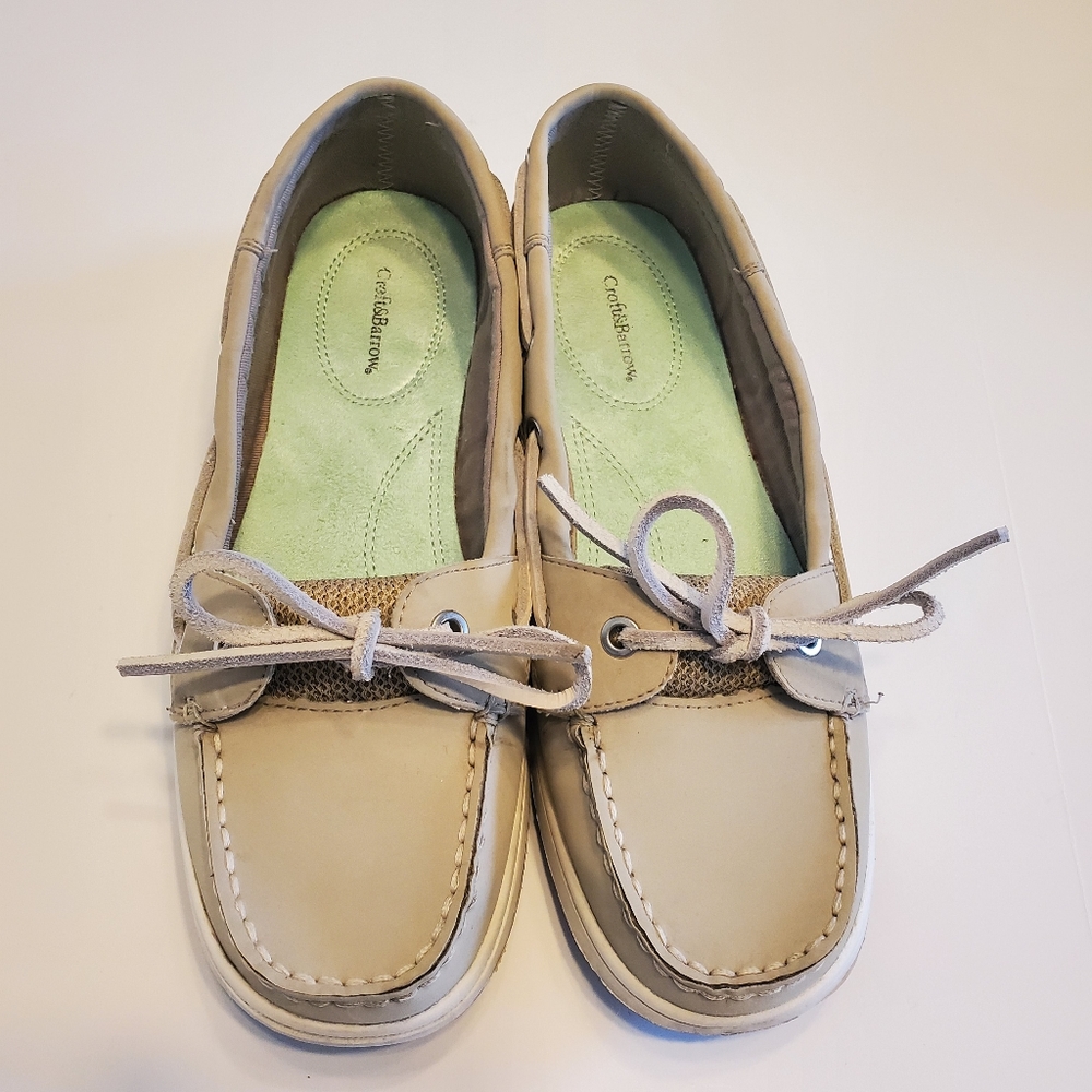 Croft & Barrow Women's Beige Boat Shoe